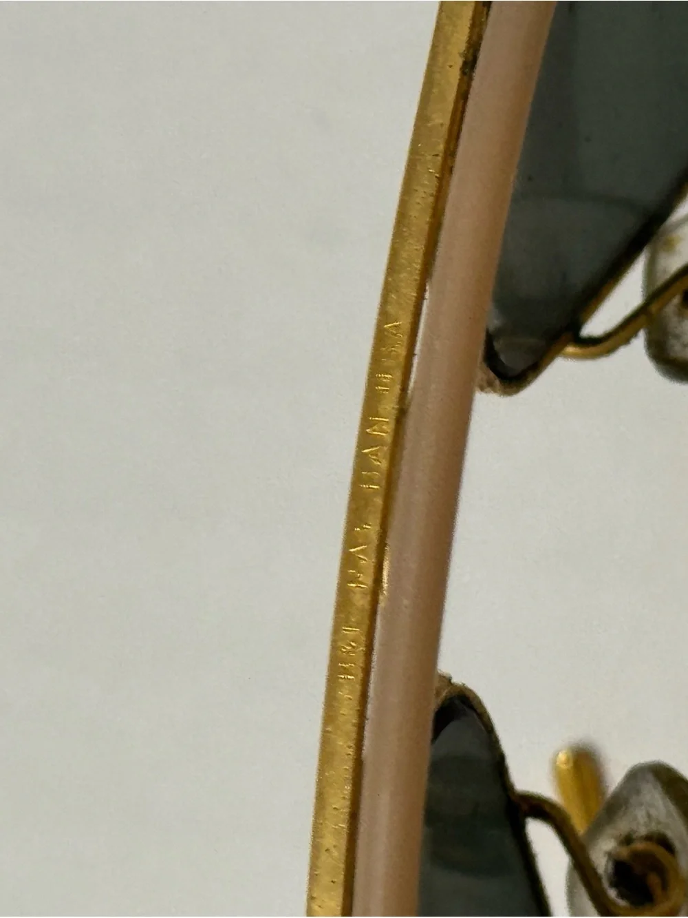 Vintage B&L Ray-Ban Outdoorsman Aviator Sunglasses Gold Frame